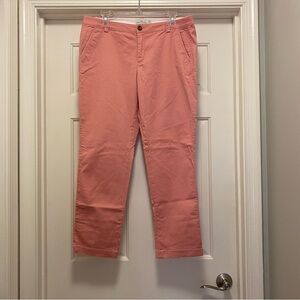 LLBean Signature Women’s Coral Chino Pants, size 12P